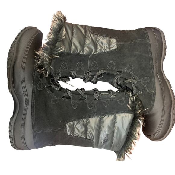 The North Face Women's Nuptse Purna SZ 10 Black Boots - Picture 3 of 6